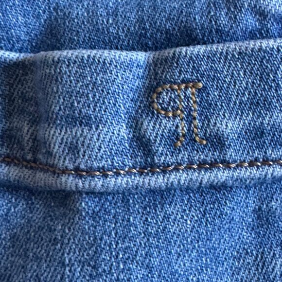 Anthropologie Pilcro Izzie Relaxed Pull-On Barrel High Waist Jeans Size Medium - Picture 10 of 12